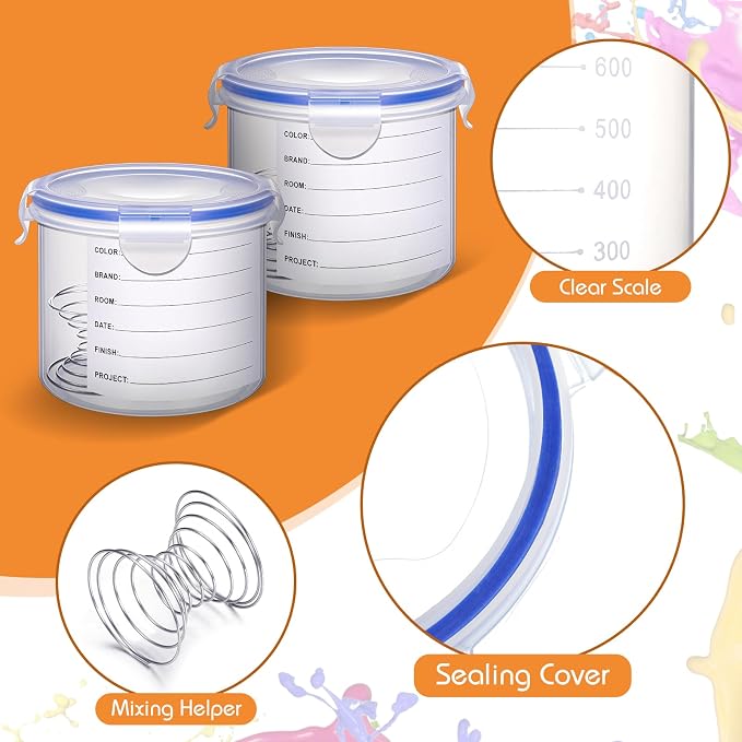 Remerry 8 Sets Paint Container - Image 5