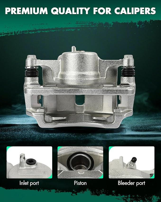 SCITOO Front Left Brake Caliper With Bracket 19B1832 Compatible For Acura EL 1997-2000 For Honda Civic 1996-2011 For Honda Insight 2010-2014