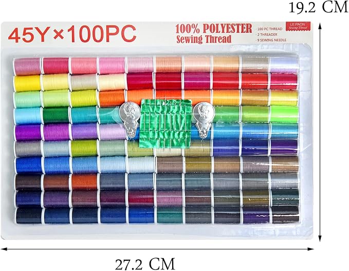 Sewing kit 100 Color Set of Handy Polyester Thread - Image 5