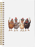 BitKan Funny Chickens Spiral Notebooks by bitkan