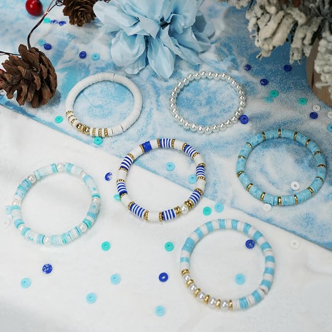 Gionlion Clay Beads for Bracelets, Charms Bracelet Kit and Crafts DIY Gifts for - Image 4