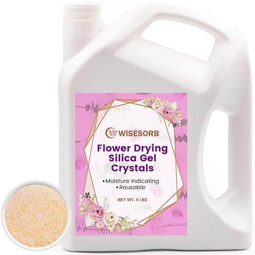 Wisesorb Silica Gel for Flower Drying, Silica Gel Flower Drying Crystals by Wisesorb