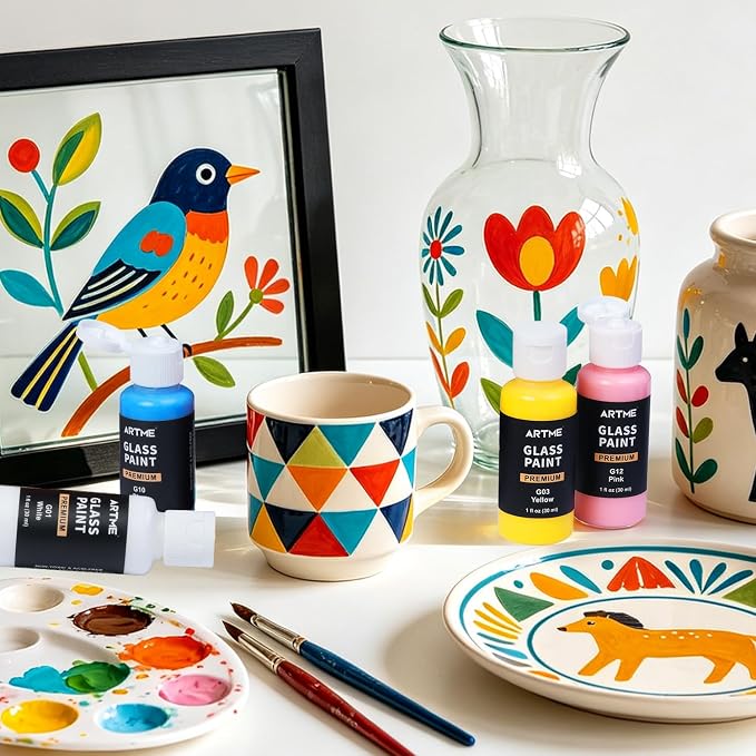 Artme 20 Colors Stained Glass Paint Set - Image 7