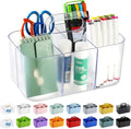 Multiuse Caddy Organizer with Handle, Portable Plastic Tote Bin by AOZITA