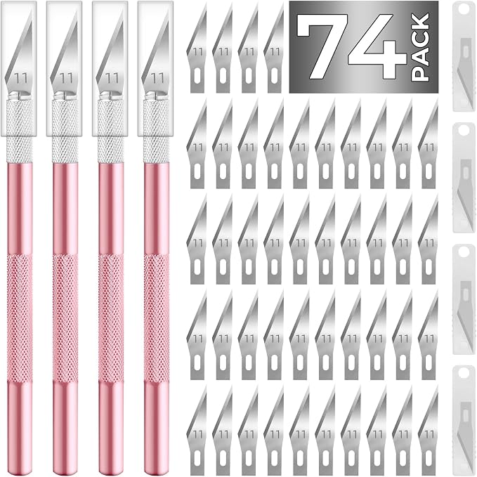 JTIEO Exacto Knife, 74 Pack Hobby Knife by JTIEO