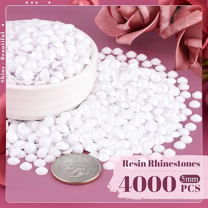 4000PCS 5mm Resin Rhinestones Bulk - Image 2
