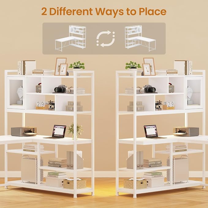 SEDETA L Shaped Computer Desk, L Shaped Corner Desk - Image 6