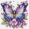 Butterfly Stamped Cross Stitch Kits by askkqtx