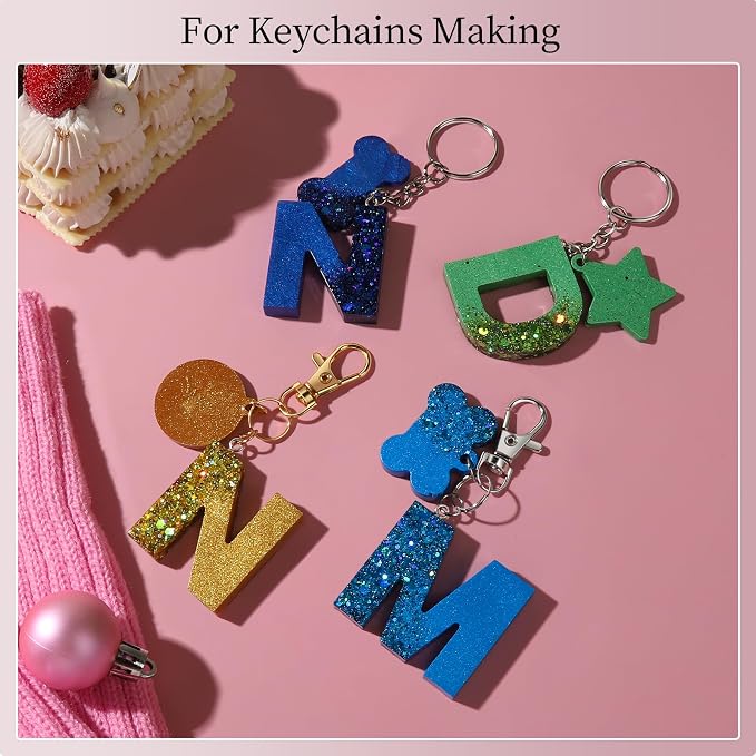 LEOBRO 968pcs Keychain Making Kit, Keychain Clip and Key Ring, Jump Rings - Image 3