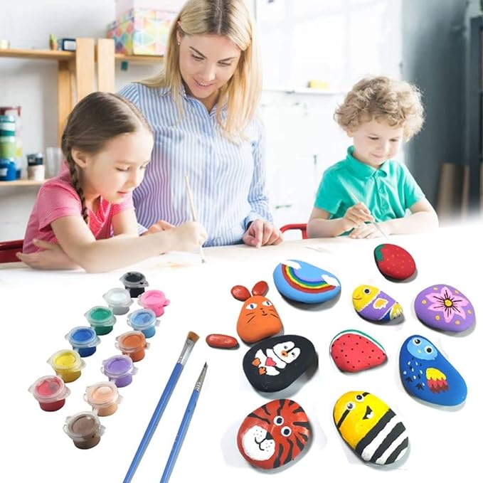 lifetop 50PCS Painting Rocks, Natural DIY Rocks Flat & Smooth Kindness Rocks - Image 6