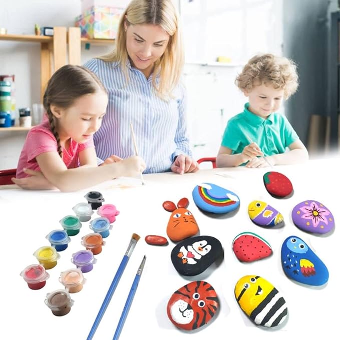 Lifetop 16PCS Painting Rocks, Decoration, Medium Stone - Image 4