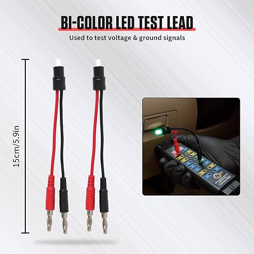 48PCS Automotive Circuit Test Leads Kit, Multi-Function Auto Diagnostic Tools with Electrical Breakout Leads, Alligator Clips & Multimeter Probes