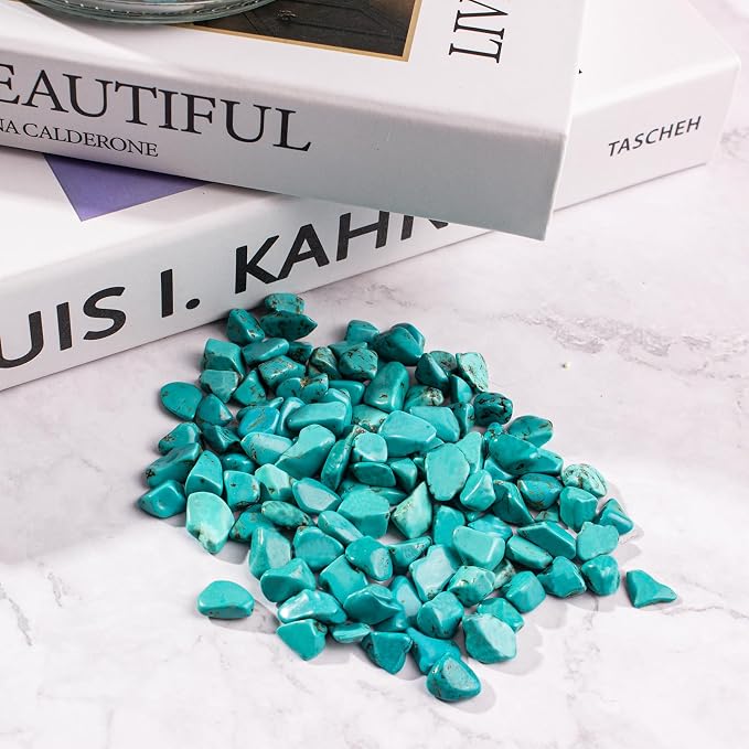 Tumbled Chips Stones Green Turquoise Crushed Crystal Quartz 3 Lb, Polished - Image 6