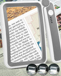 AKKYCVS Magnifying Glass with Light, Rechargeable 5X Large Page Magnifier by AKKYCVS