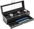 ProCase Watch Box, 6 Slot Watches Display Case by ProCase