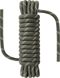 1/2 in x 16 ft Boat Marine Rope for Canyoneering, Floating, Fishing, Rafting, Camping, Hiking, Hunting, Anchor, Arborist Tree, Rafting, Rescue, Knotting Practice Nylon/Polyester Arm Green