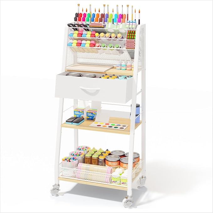Homsorout 3 Tier Rolling Cart by Homsorout