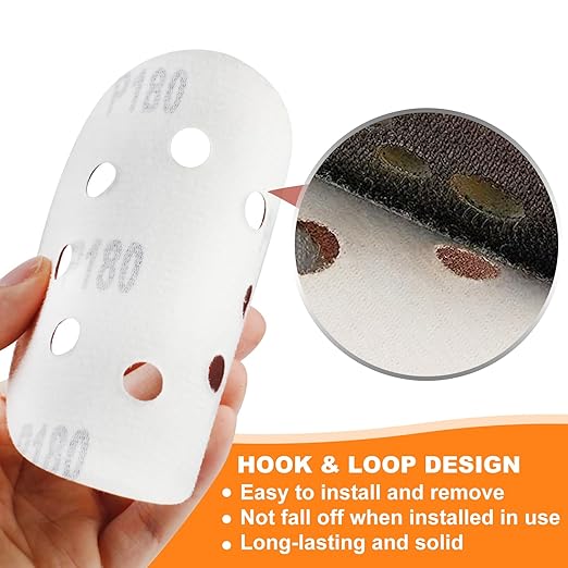 150 PCS 5 Inch Sanding Discs, Premium Orbital Sander Pads in 9 Different Grits - 40 80 120 180 240 320 400 600 800 Grit Hook and Loop Sandpaper for Random Orbital Sander