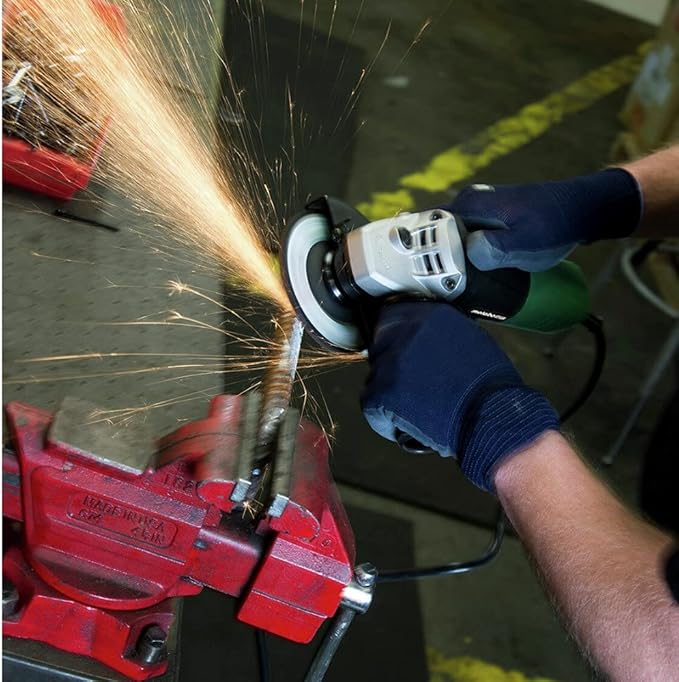 Metabo HPT 4-1/2-Inch Angle Grinder, Includes 5 Grinding Wheels & Hard Case, 6.2-Amp Motor, Compact & Lightweight, G12SR4
