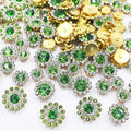 100pcs Sew on Rhinestones Crystal Gems Sunflower by UYTRDVG