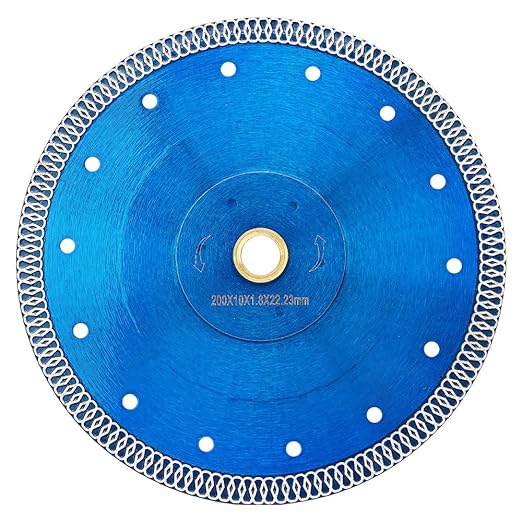 8” Super Thin Diamond Tile Blade Porcelain Saw Blade for Cutting Porcelain Tile Granite Marbles (8")