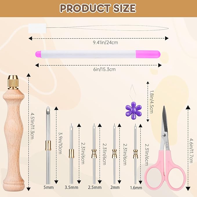 Cheloment 2 Sets of Punch Needle Kit - Image 3