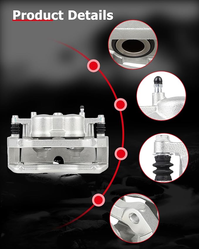 cciyu 18B5405 Front Left Brake Caliper With Bracket For Ford For F-150 2012-2020