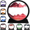 rysnwsu 3D Dynamic Sand Art Liquid Motion, Moving Sand Art Picture Round Glass by rysnwsu
