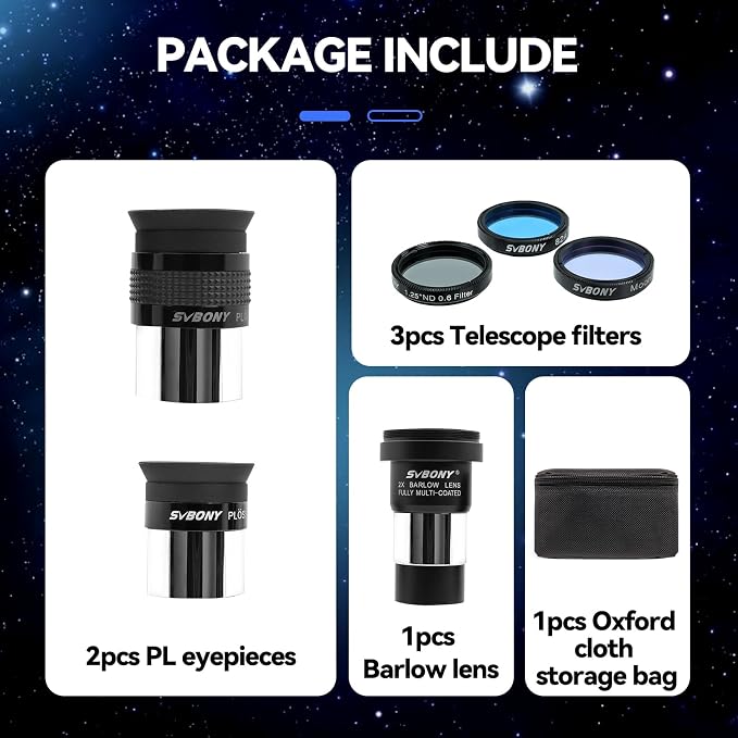 SVBONY SV233 7PCS Telescope Accessory Kit - Image 7
