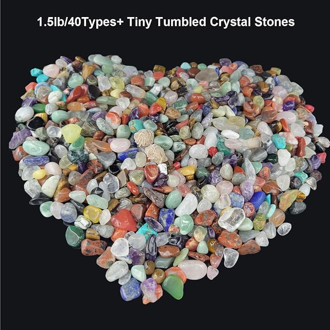 450 Pieces Rocks Collections for Kids, 40+ Kinds Gemstones and Crystals Set - Image 3