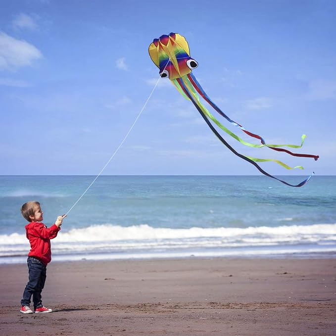 Honbo Rainbow Soft Octopus Kite - Image 5