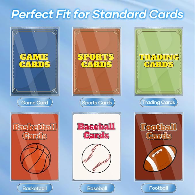 1000 Counts Card Sleeves, Matte Clear Card Sleeves Deck Card Protectors - Image 5