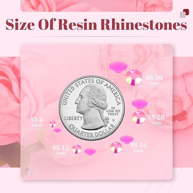 12000PCS 2mm Resin Jelly Rhinestones in Bulk, Bedazzling Flatback Crystals - Image 3