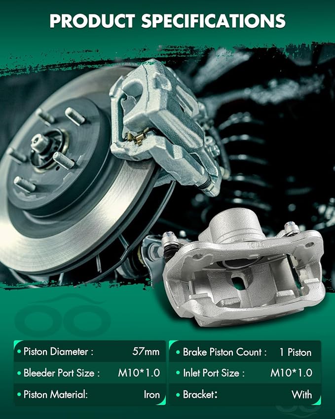 SCITOO Front Left Brake Caliper With Bracket 19B2917 Compatible For Honda For CR-V 2005-2006