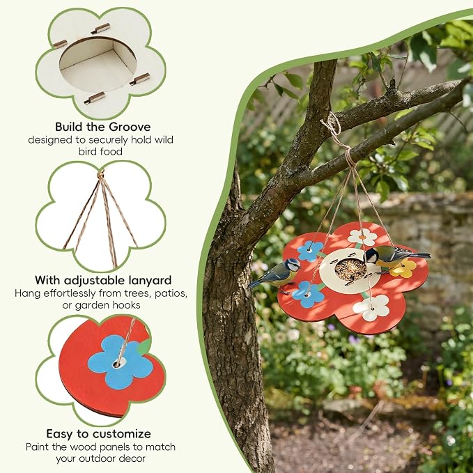 12 Pack Wooden Bird Feeder Painting Kits - Image 6