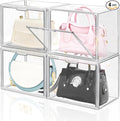 DILIBRA 4 Packs Clear Plastic Handbag Storage Organizer by DILIBRA