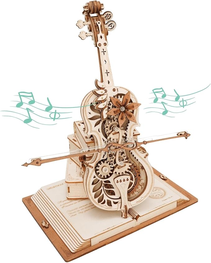 ROKR 3D Puzzles for Adults 1:5 Scale Cello Model Kit by ROKR-InterestingSmartPuzzleToys