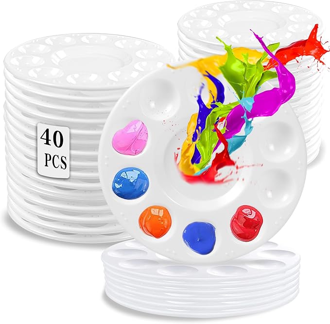 40PcsArt Paint Tray Palettes, Paint Trays by HYL.LL%26RQ