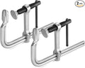 Jorgensen Bar Clamps, 6-Inch Heavy-duty Drop Forged Steel Bar Clamps for Woodworking and Welding, 2 Pack