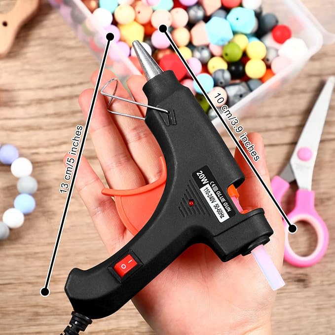 Zhengmy 6 Pieces Mini Hot Glue Gun Crafts Hot Melt Guns Fast Preheating and - Image 3