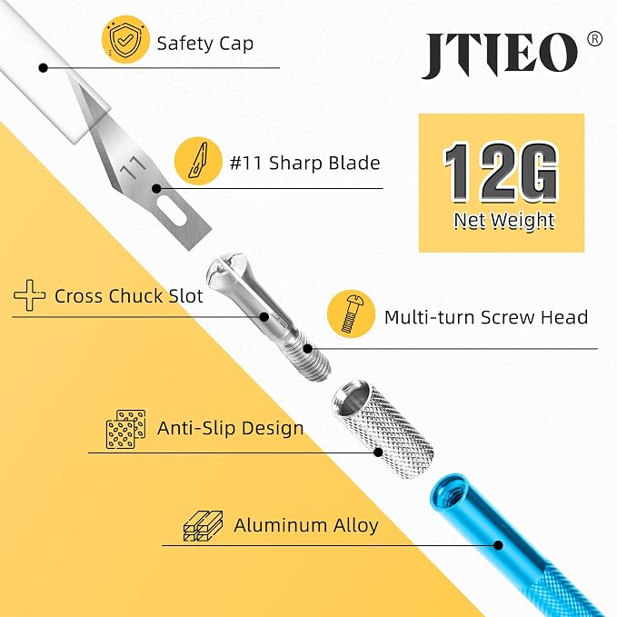 JTIEO Exacto Knife, Hobby Knife, 74 Pack - Image 3