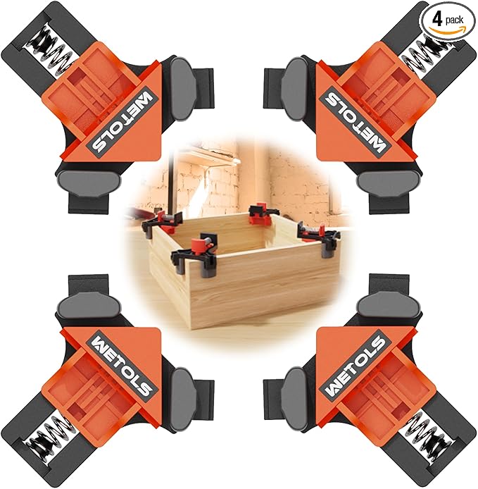 WETOLS Corner Clamp for Woodworking, 90 Degree Right Angle Clamp, Wood Clamps by Professionalhandtoolsmanufacturer