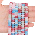 Songxi 5x8mm Natural Mixed Color Stone Rondelle Beads, Gemstone by SongXi