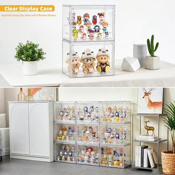 Acrylic Display Case, 3 Layer Clear Display Case Adjustable Display Box Stand - Image 2