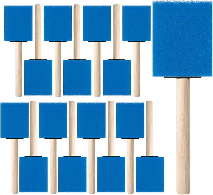 Bates- Foam Paint Brushes, 16 Pack by BatesChoice