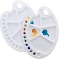 U.S. Art Supply 10" x 13.5" Clear Oval Acrylic Painting Palette by USArtSupply