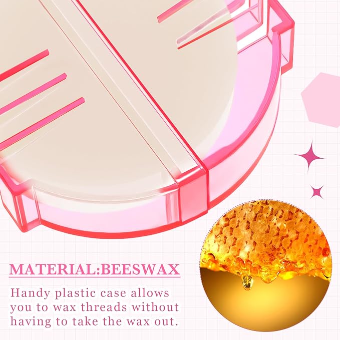 Maitys 4 Pcs Thread Wax Thread Conditioner Beeswax - Image 3