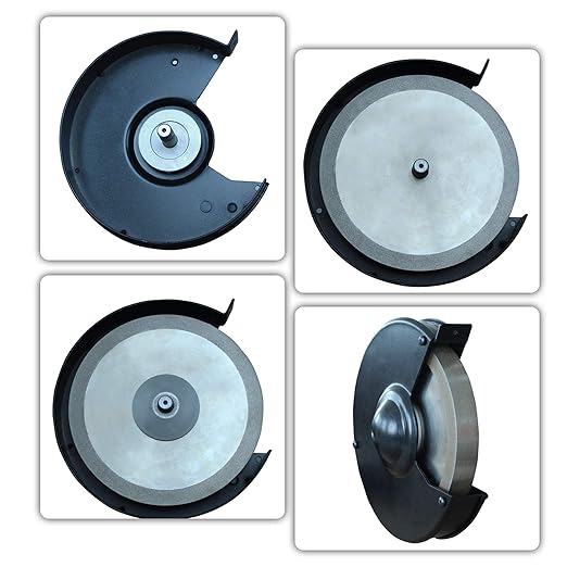 BUCKTOOL 320 Grit 8 Inch CBN Grinding Wheel, 1" Wide, 5/8" Arbor Cubic Boron Nitride Sharpening Wheel for Sharpening Wood-Turning Tools, Chisels, Hardcore and More