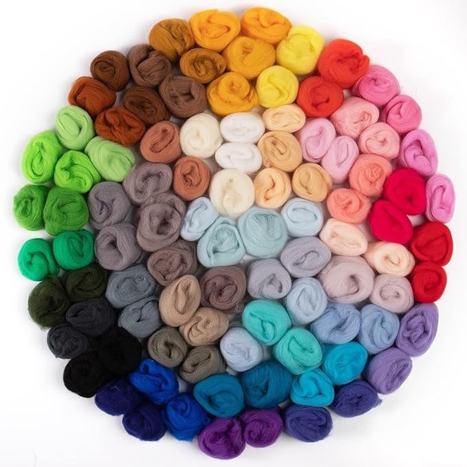 96pcs 10.4 oz Needle Felting Wool by Biggun