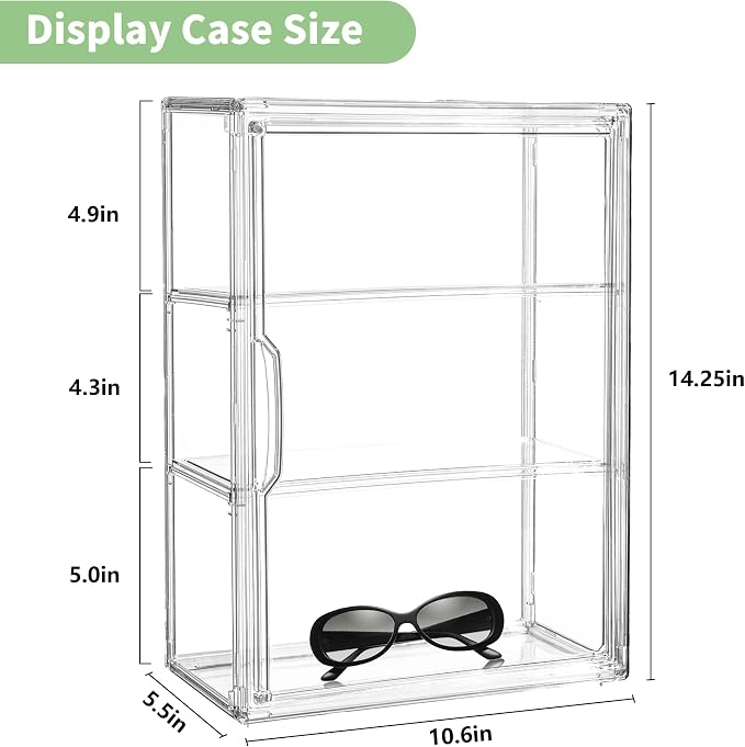 Acrylic Display Case for Collectibles 3 Tier Wall-Mounted Display Case - Image 4